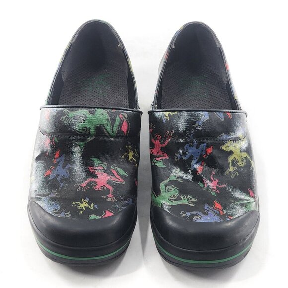 DANSKO Frog Print Vegan Clogs Comfort Shoes - Picture 4 of 9